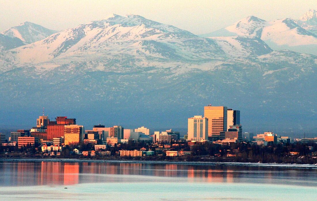 Anchorage Skyline and Anchorage Bay