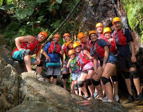 Group Ziplining in Costa Rica