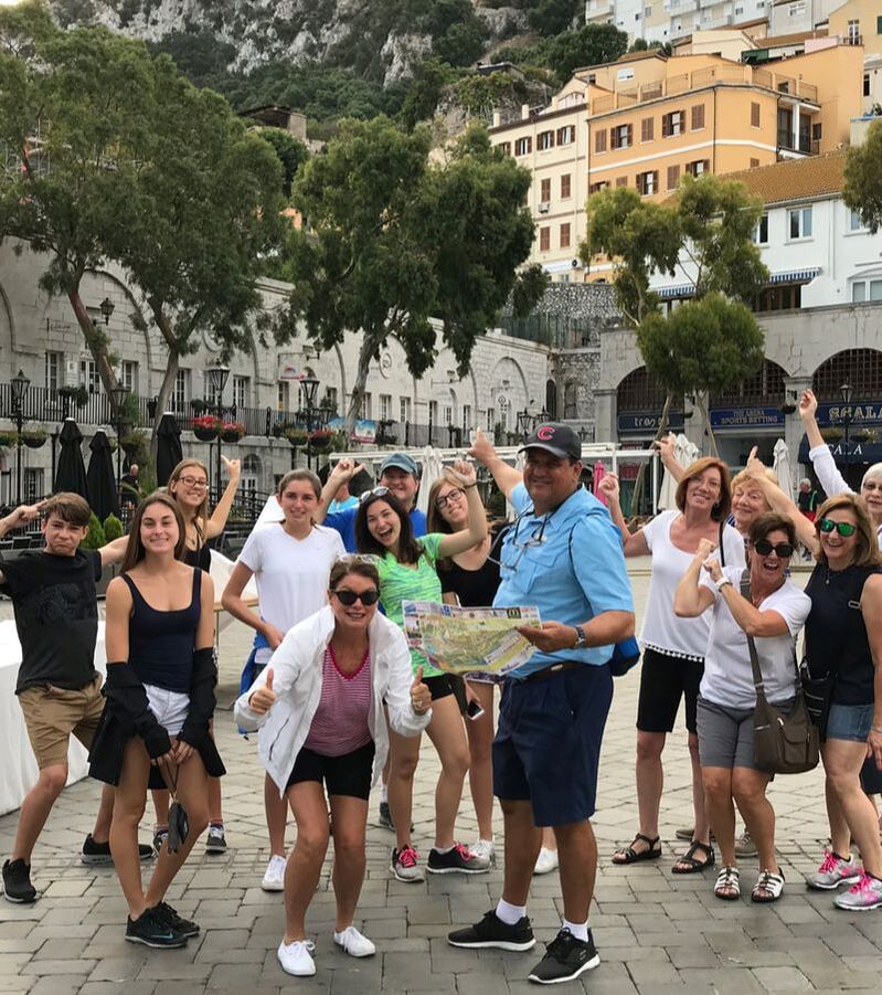 group picture in Gibraltar, Spain
