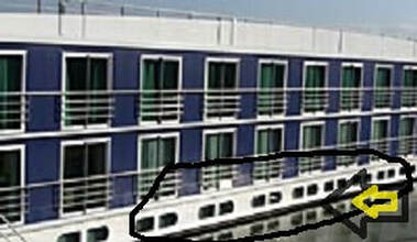 Picture River cruise ship showing cabins