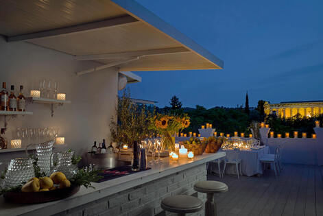 Kuzina Rooftop Restaurant -Athens (picture from website)