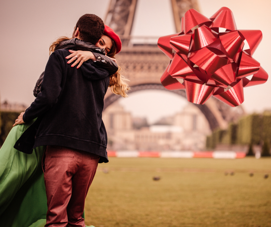 Romance under the Eiffel Tower